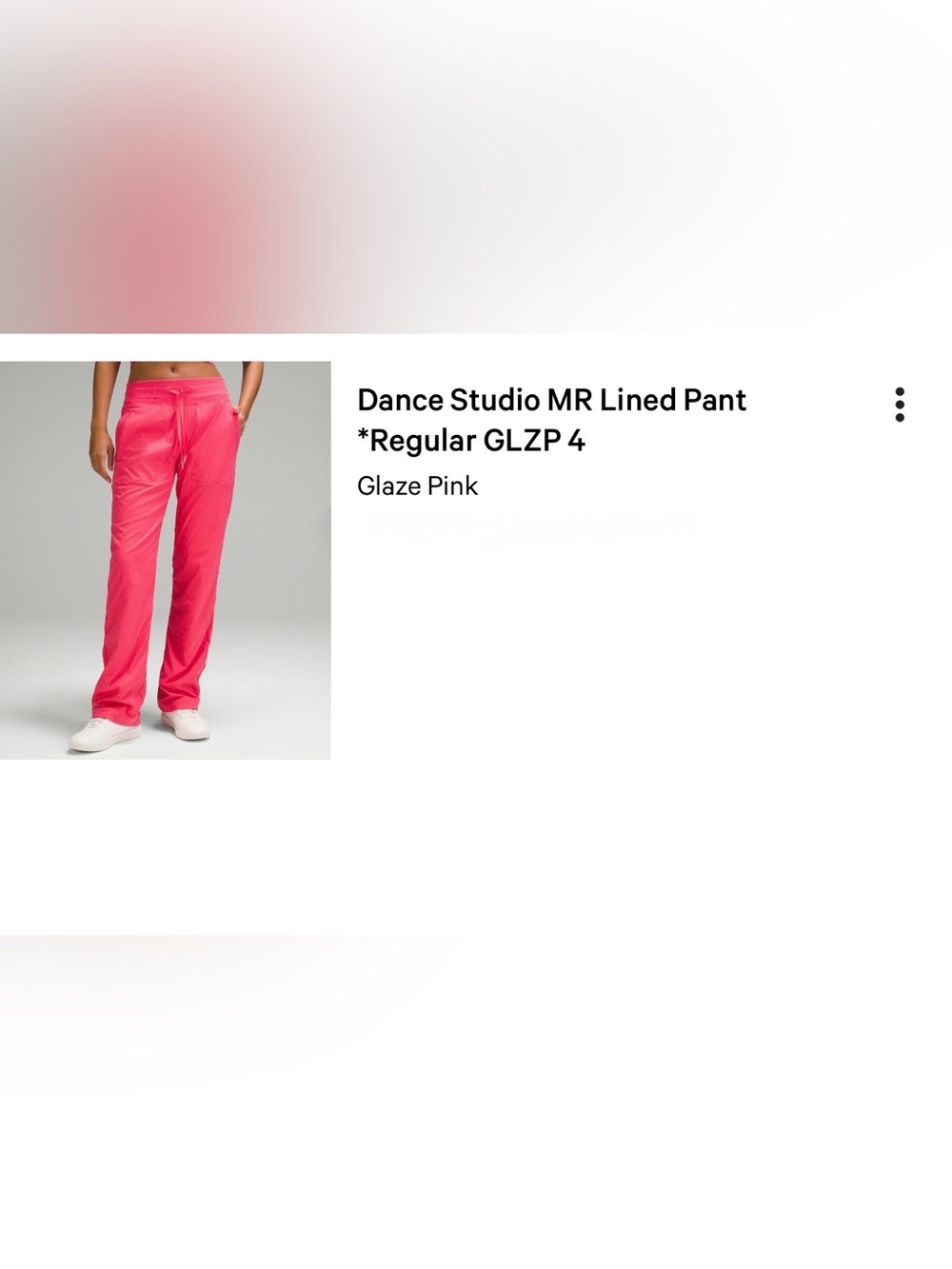 lululemon athletica Dance Studio MR Lined Pant in Glaze Pink